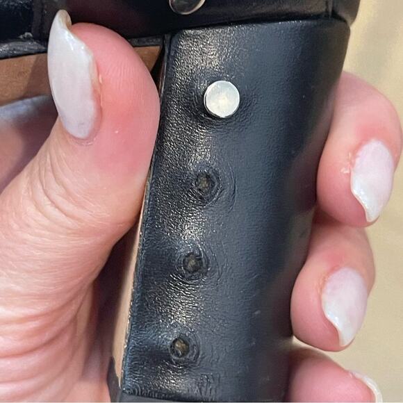 Jimmy Choo Sandal 7 or 37.5 Black Studded Leather Veto Sandal - Picture 10 of 11